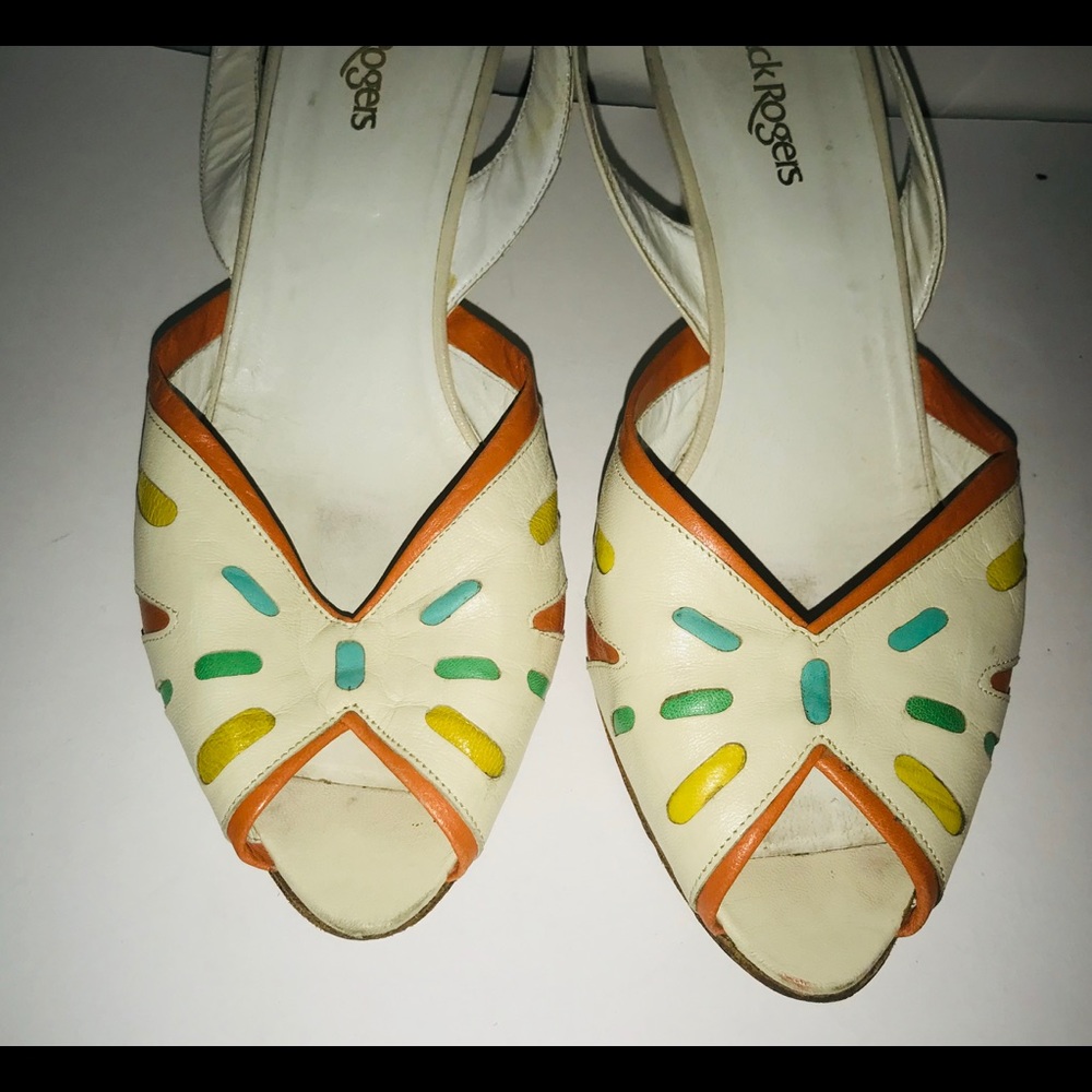 Jack Rogers Open Toe Wedge Heel Sandals 7.5 Swim - Picture 8 of 8